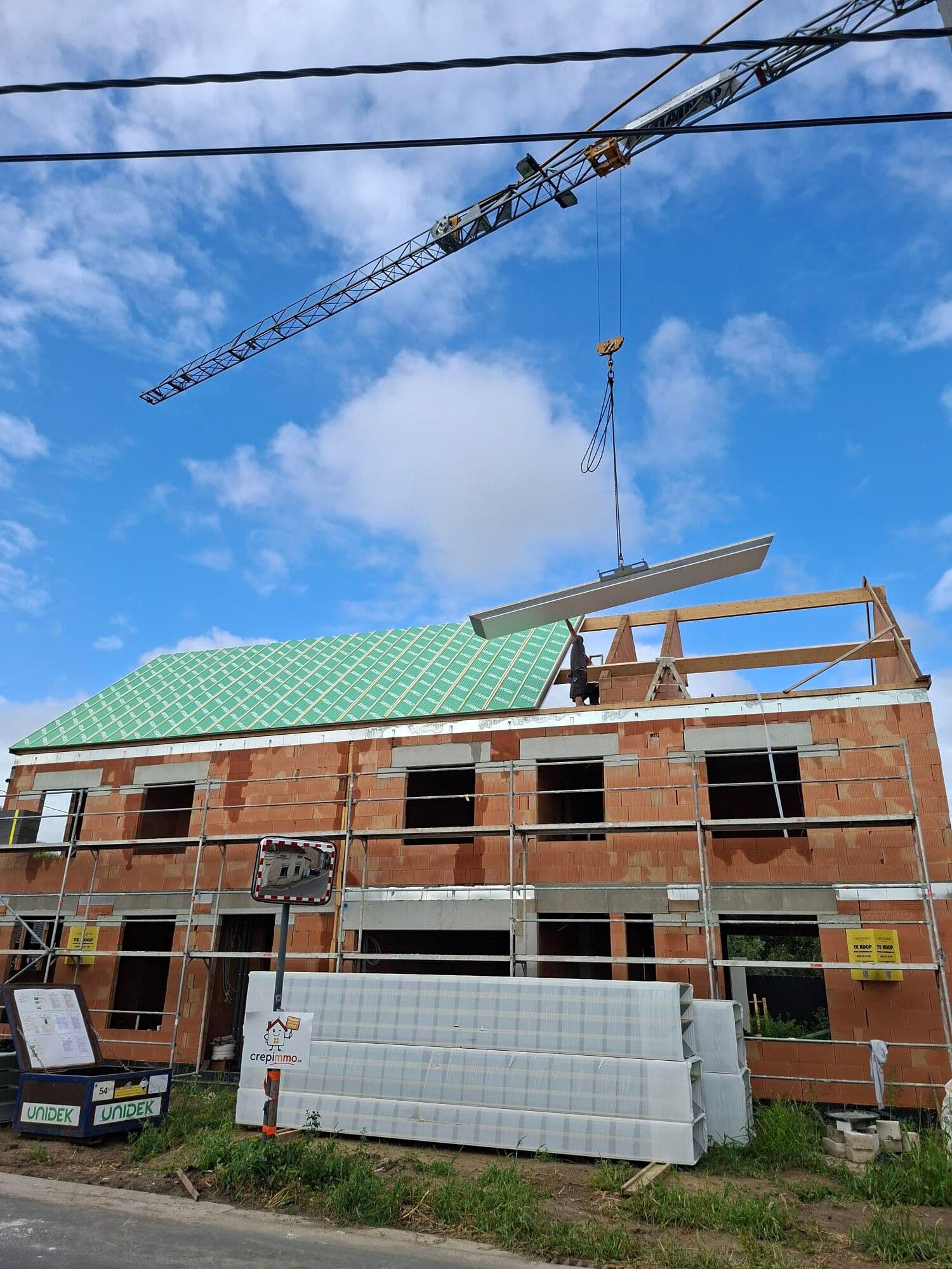 Prefab dakopbouw met zelfdragende dakelementen